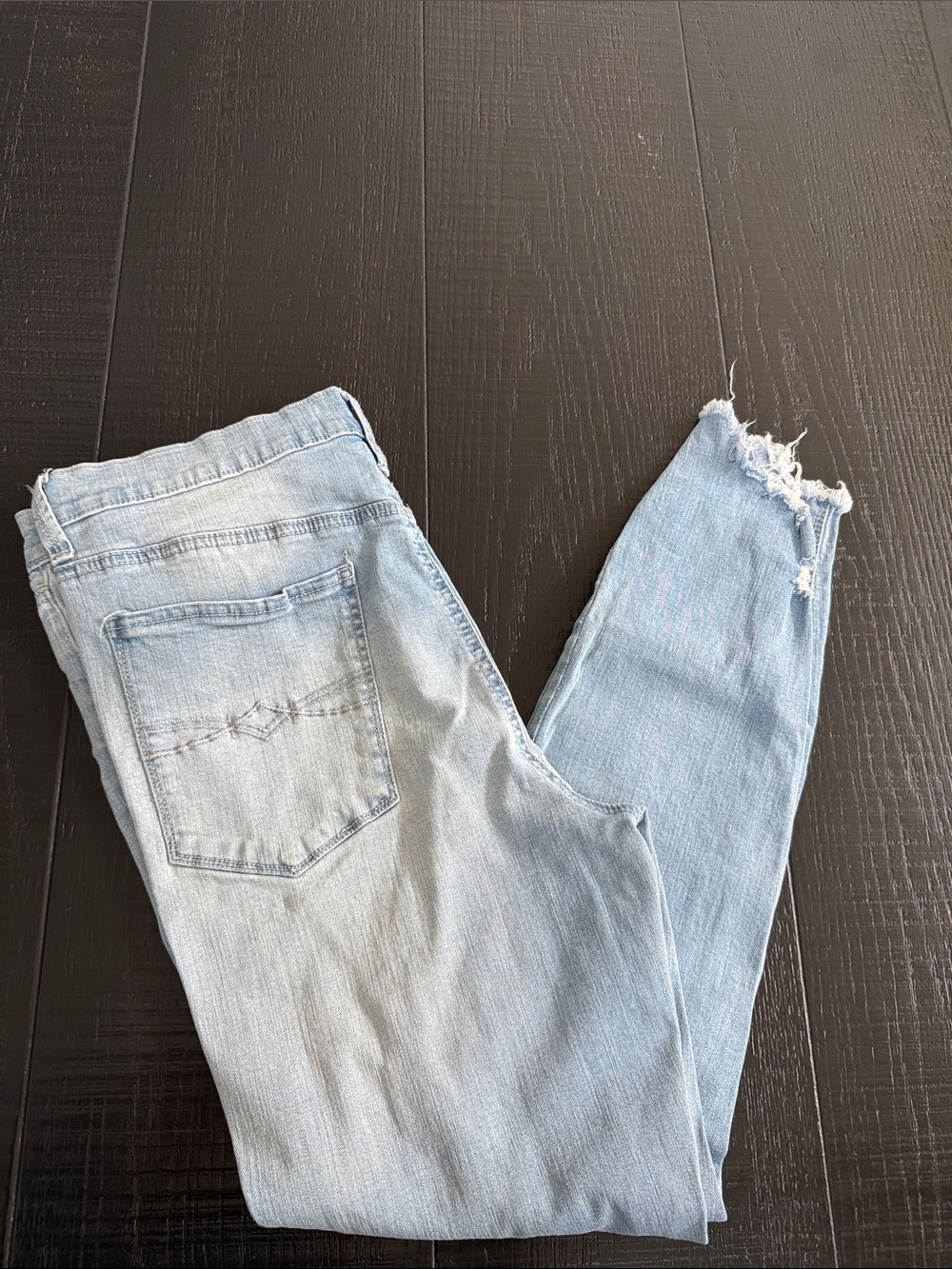 Mudd Light Blue Distressed Ankle Skinny Jeans